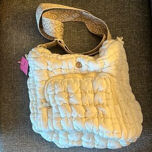 NWT Simply Southern Puff Wisp/Ivory Crossbody Bag